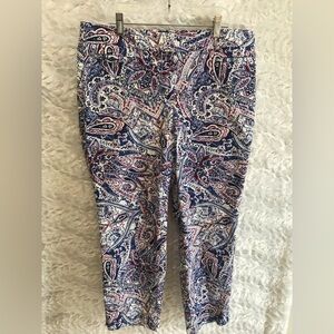 TALBOTS PERFECT CROP PANTS SIZE 10 EUC